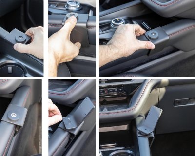 Mobilholder Ford Explorer 2024- | Montering på midterkonsollen