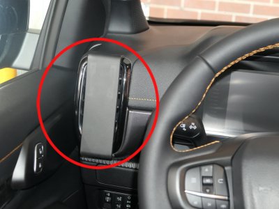 Mobilholder Ford Ranger fra 2023- | Til montering til venstre for rattet