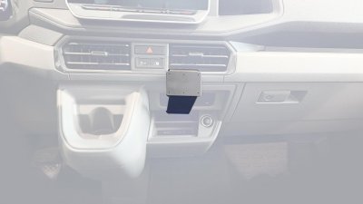 Mobilholder Volkswagen Crafter fra 2025 og nyere | Til montering til højre under ventilationsudstødningen (kun Automatic)