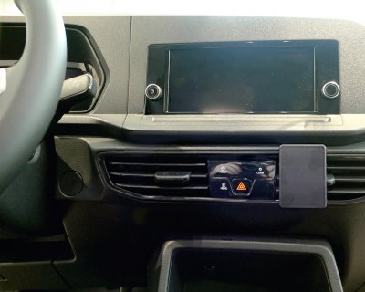 Mobilholder til Volkswagen Caddy fra 2021- | Monteres til højre for rattet