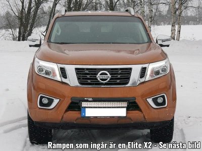 Ekstra lygtebeslag inkl. håndliste til Nissan Navara 2015-