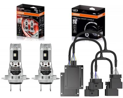 Osram Night Breaker SPEED H7 LED-konvertering til Volkswagen Multivan T5 2003-2009