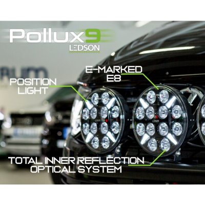 Pollux9+ Gen 2 LED Extra Light 218 mm (9") - 120W