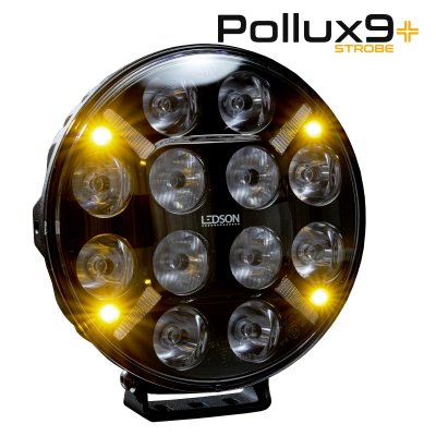 Pollux9+ Strobe | LED Extra Light med indbygget strobe | 218 mm (9") - 120W