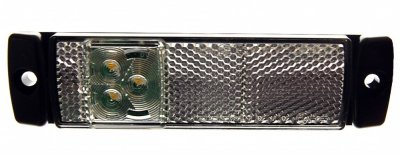 Positionslys med 3xLED og indbygget reflektor | 12V/24V