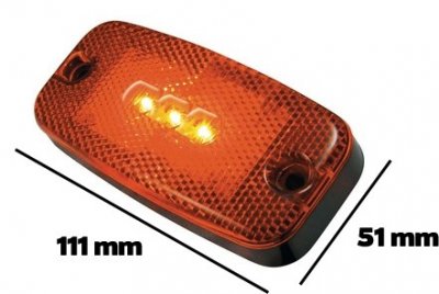 Positionslys lanterne 9-32 V 3xLED 111x51x22 mm