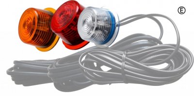 Positionslys lanterne med 6xLED til gummiarme | 12V/24V