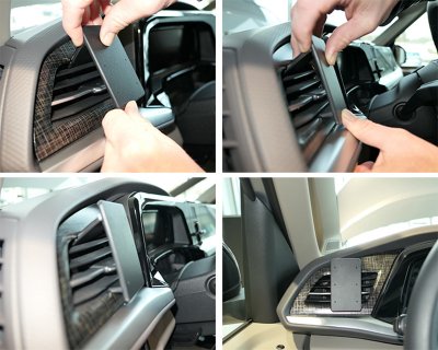 Montering af Mobilholder Volkswagen Multivan T7 fra 2022- | Venstre montering