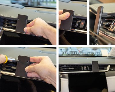 Montering af mobilholder til Jaguar XF fra 2021-