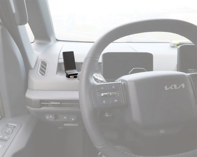 Mobiltelefonholder Kia PV5 Passager 2025- | Til montering til venstre for rattet