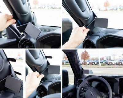 Mobilholder montering Toyota Land Cruiser 2024- | Montering på venstre A-stolpe