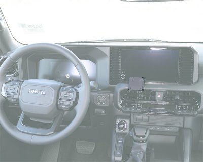 Mobilholder Toyota Land Cruiser 2024- | Til montering til venstre under midterskærmen