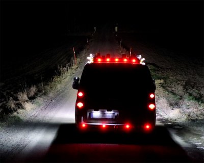 LED-positionslys IP68 Universal - Rød