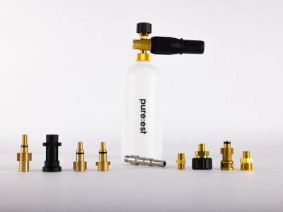 Reneste skumlanse inklusive adaptere