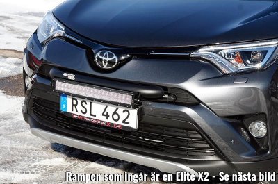Ekstra lygtebeslag i aluminium inkl. led rampe til Toyota RAV4 2016-