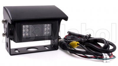 Bakkamera-system 9" monitor inkl. 2 visir-kameraer
