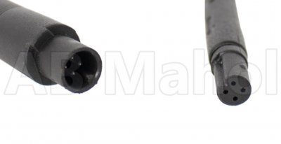 4-polet mini-adapter, der skifter til normalt RCA-kabel til videotransmission