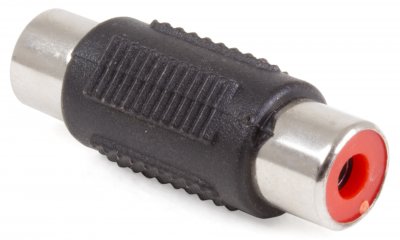 RCA-adapter med stikket kvinde-kvinde.