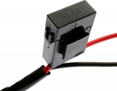 Relæ-ledningsnet med on/off-knap og med DT-stik 12 V
