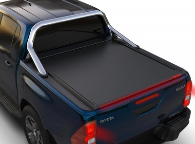 Rulleafdækning Toyota Hilux 2016 og nyere | Dobbeltkabine, til biler med original tagbue