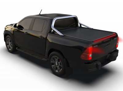 Rulleafdækning Toyota Hilux 2016 og nyere | Dobbeltkabine, til biler med original tagbue