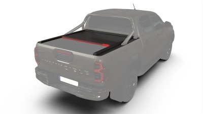 Rulleafdækning Toyota Hilux 2016 og nyere | Dobbeltkabine, til biler med original tagbue