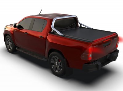 Rulleafdækning Toyota Hilux 2016 og nyere | Dobbeltkabine, til biler med original tagbue