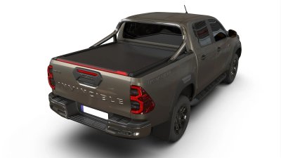 Rulleafdækning Toyota Hilux 2016 og nyere | Dobbeltkabine, til biler med original tagbue