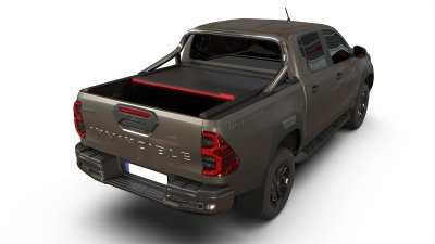 Rulleafdækning Toyota Hilux 2016 og nyere | Dobbeltkabine, til biler med original tagbue