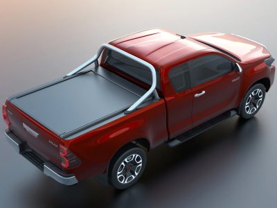 Rulleafdækning Toyota Hilux 2016 og nyere | Extra Cab, til biler med originalt lad
