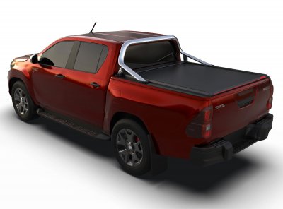 Rulleafdækning Toyota Hilux 2016 og nyere | Dobbeltkabine, til biler med original tagbue