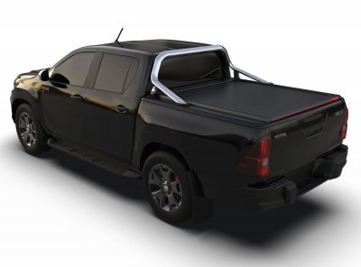 Rulleafdækning Toyota Hilux 2016 og nyere | Dobbeltkabine, til biler med original tagbue