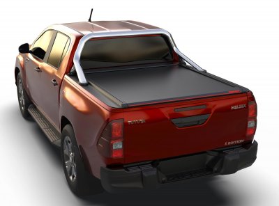 Rulleafdækning Toyota Hilux 2016 og nyere | Dobbeltkabine, til biler med original tagbue
