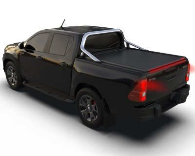 Rulleafdækning Toyota Hilux 2016- | Tessera Roll+ E-KIT | Double Cab med original tagbue