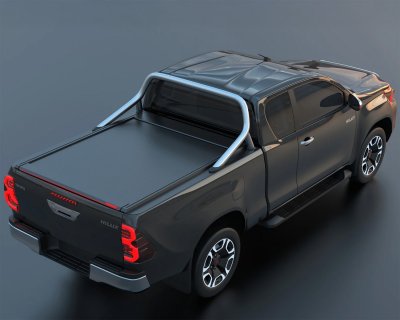 Rulleafdækning Toyota Hilux 2016- | Tessera Roll+ E-KIT | Extra Cab med originalt lad