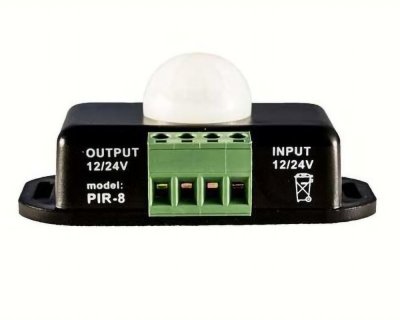 PIR Sensor til Indvendig Belysning 12/24V - Maks 72W