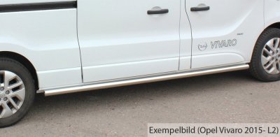 Sideskærme i rustfrit stål til Opel Vivaro L1 2015-