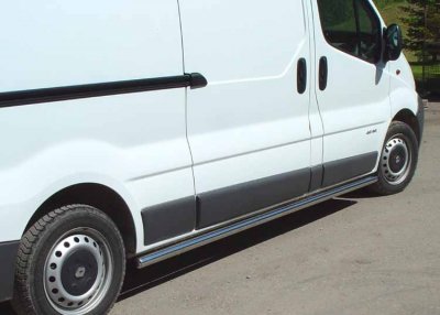 Sidebuer i rustfrit stål til Renault Trafic L2 2002-2014