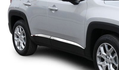 Sidelister i rustfrit stål til Jeep Renegade 2014-