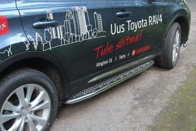 Sidetrin i rustfrit stål til Toyota RAV4 2013-