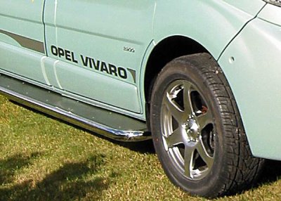 Sidetrin i rustfrit stål til Opel Vivaro L2 2002-2014