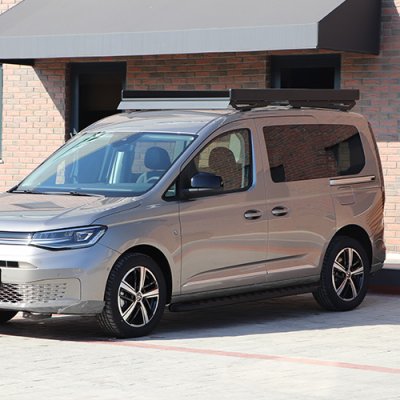 Siderør i aluminium "Rough" til Volkswagen Caddy fra 2021-