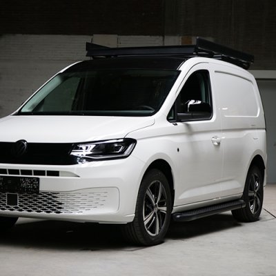 Siderør i aluminium (Sort) til Volkswagen Caddy fra 2021-