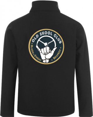 Softshell-jakke - Oldskool Club - Bagside