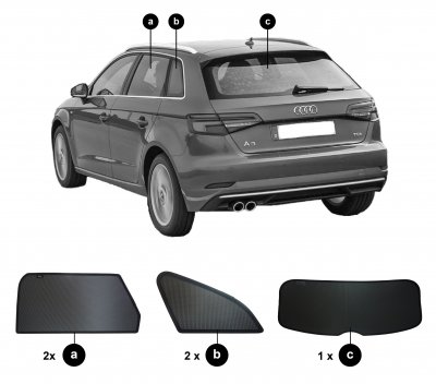 Solskærm Audi A3 Sportback fra 2012-2020
