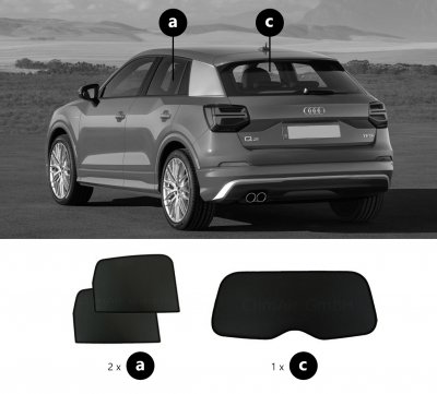 Solskærm Audi Q2 fra 2017-