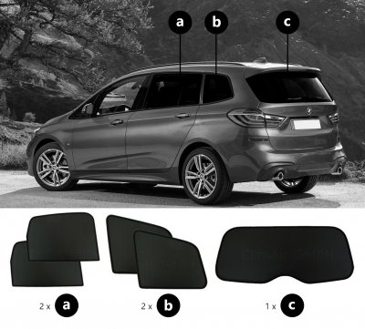 Solskærm BMW 2-serie Gran Tourer fra 2016-2022