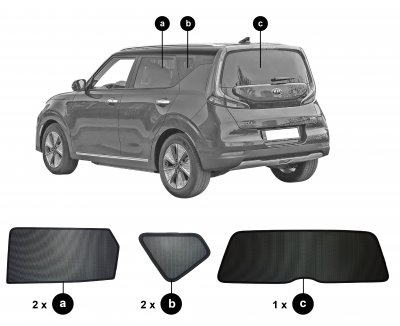Solskærm Kia e-Soul fra 2019-