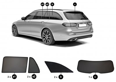 Solskærm Mercedes E-klasse fra 2016-2023