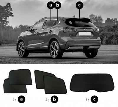 Solskærm Nissan Qashqai fra 2017-2020